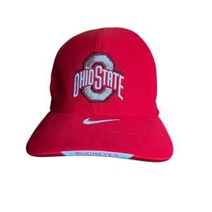 Nike Ohio State Buckeyes Authentic Baseball Hat Cap Red L/XL Legacy 91 Dri-Fit